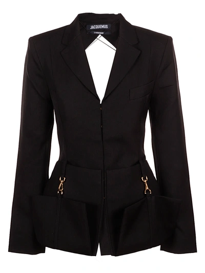 Jacquemus Black La Veste Terra Blazer In Schwarz