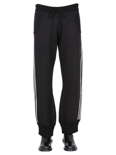 Shop Maison Margiela Jogging Pants With Side Band In Nero