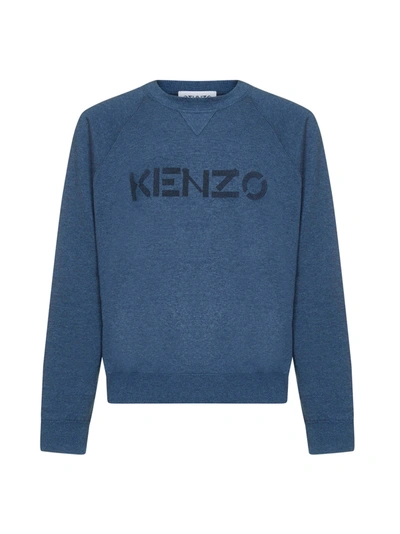 Shop Kenzo Sweater In Bleu Nuit