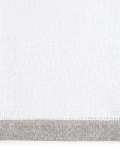 Shop Sferra Guest Towels, 2-piece Set In White/gray