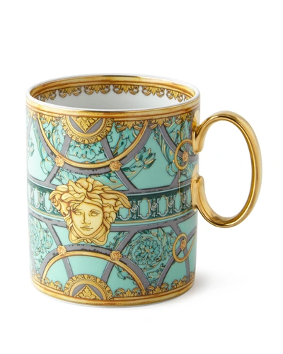 Versace Scala Del Palazzo Verde Mug In Pattern