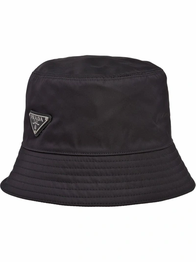 Shop Prada Men's Black Polyamide Hat