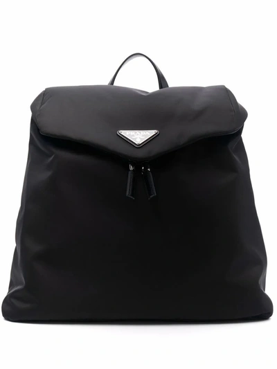 Shop Prada Men's Black Polyester Backpack