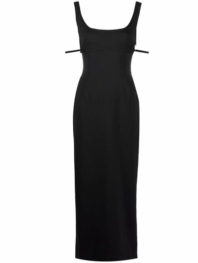 Shop Jacquemus Women's Black Wool Dress