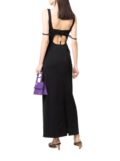 Shop Jacquemus Women's Black Wool Dress
