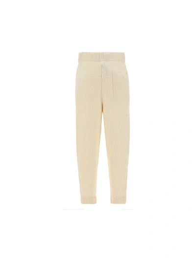 Shop Moncler Men's White Other Materials Pants
