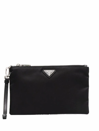 Shop Prada Men's Black Polyester Wallet
