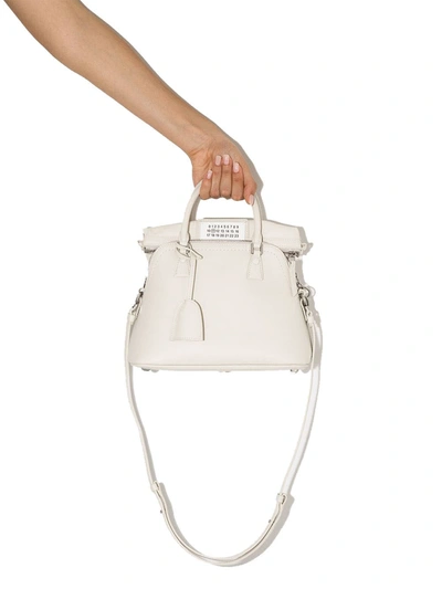 Shop Maison Margiela Women's White Leather Handbag