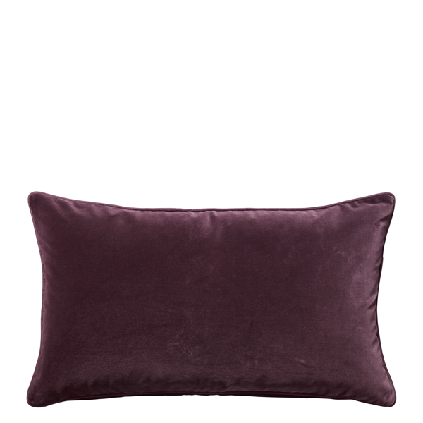 Oka Small Plain Velvet Cushion Cover - Aubergine | ModeSens