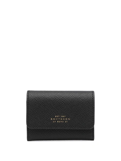 Shop Smythson Small Panama Wallet In Black