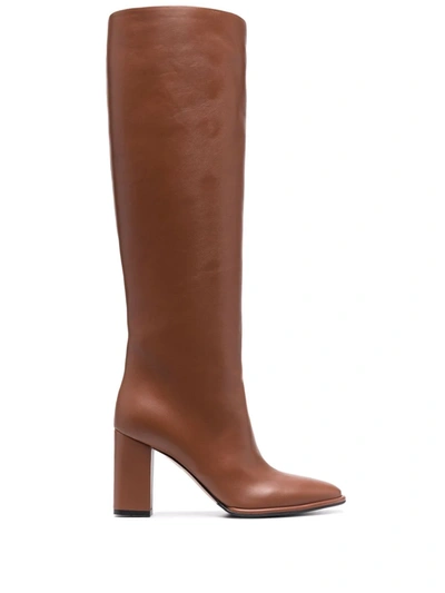 Shop Le Silla Elsa Knee-high Boots In Brown