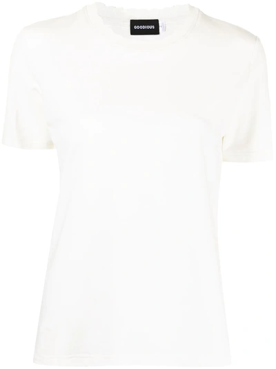 Shop Goodious Rick Rack Short-sleeved T-shirt In White