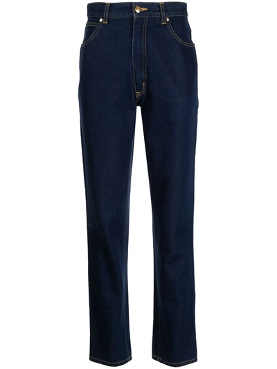 Pre-owned Saint Laurent 1990s Straight-leg Jeans In Blue