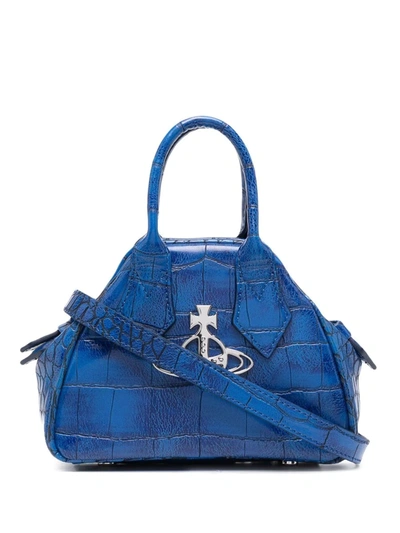 Shop Vivienne Westwood Johanna Yasmine Tote Bag In Blue