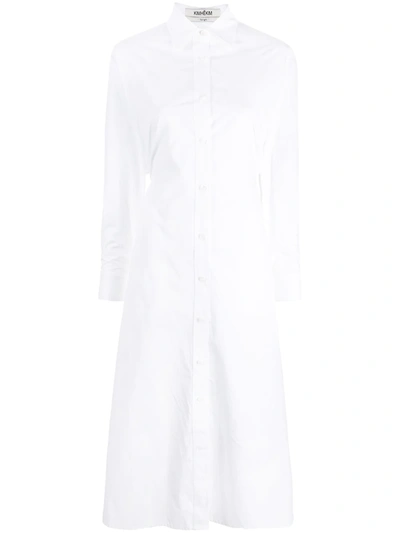 Shop Kimhēkim Midi Shirt Dress In White