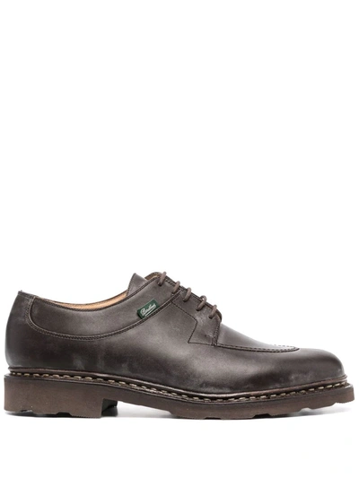 Shop Paraboot Avignon Lace-up Shoes In Braun