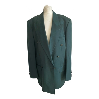 Pre-owned Saint Laurent Wool Vest In Green