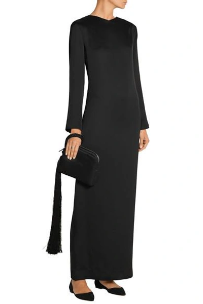 Shop The Row Amrol Duchesse-satin Gown In Black
