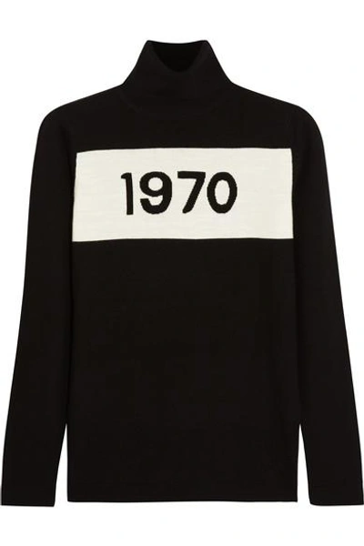 Shop Bella Freud 1970 Wool Turtleneck Sweater In Black