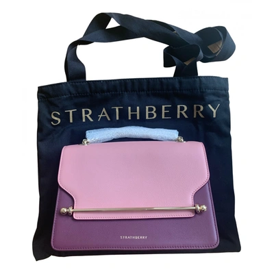 Strathberry - East/West Mini - Crossbody Leather Mini Handbag - Purple