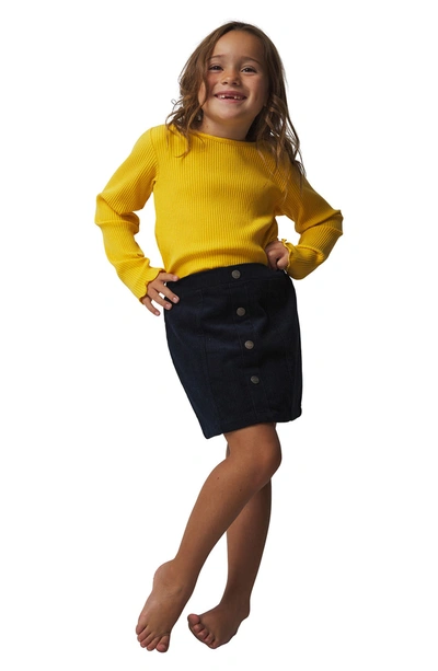 Shop French Connection Wide Whale Corduroy Skirt In Salute