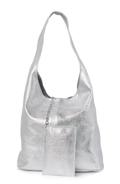Sofia Cardoni Leather Hobo Bag In Argento ModeSens