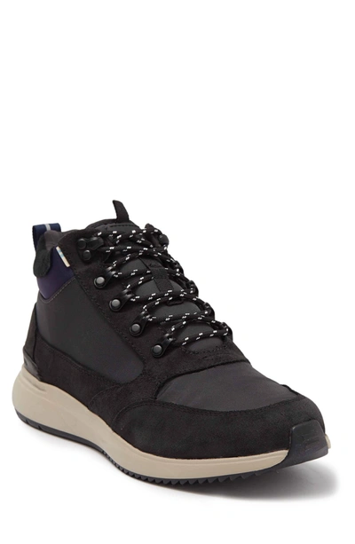 Shop Toms Skully Waterproof Suede Sneaker In Waterproof Black Waxy Suede