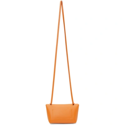 Shop Acne Studios Orange Knotted Strap Bag In Ac4 Orange