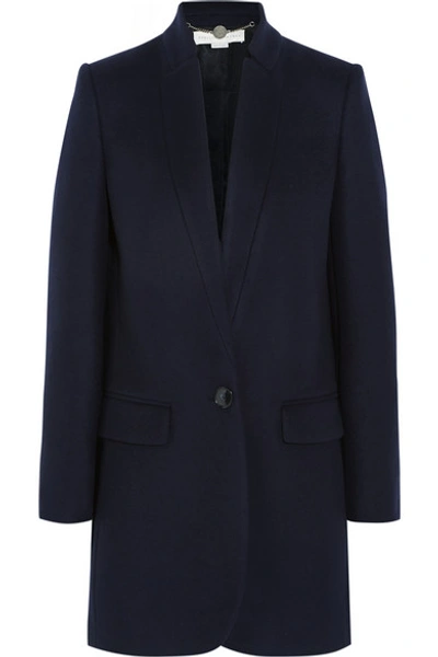 Shop Stella Mccartney Bryce Wool-blend Coat In Blue