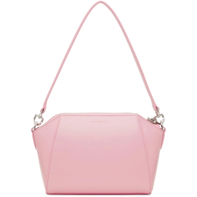 Shop Givenchy Pink Xs Antigona Bag In 661 Baby Pink