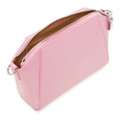 Shop Givenchy Pink Xs Antigona Bag In 661 Baby Pink