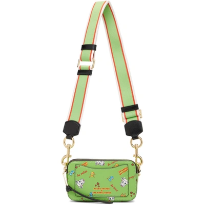 Shop Marc Jacobs Green Magda Archer Edition 'the Snapshot' Bag In 351 Brtgree