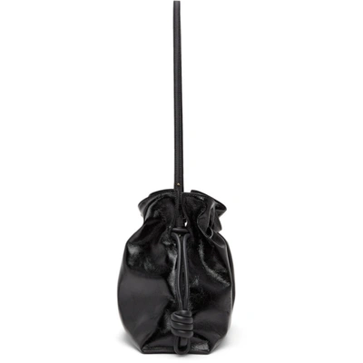 Shop Loewe Black Patent Flamenco Clutch Bag In 1100 Black