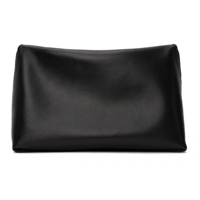 Shop Alexander Mcqueen Black Sculptural Clutch In 1000 Black