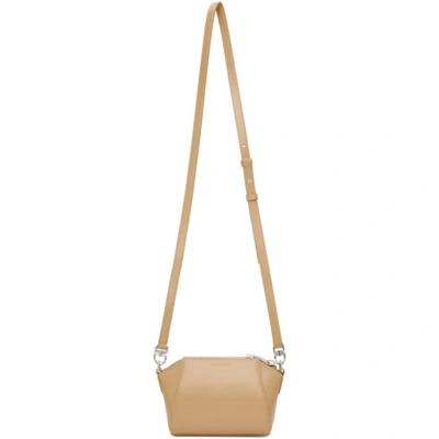 Shop Givenchy Beige Nano Antigona Bag In 277 Beige Cappuccino