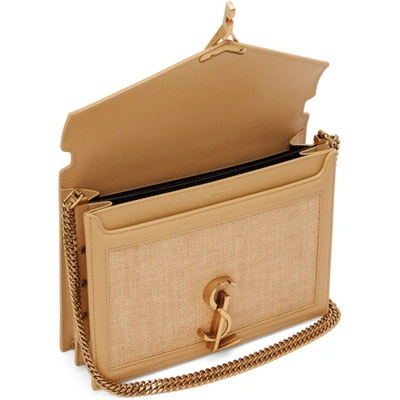 BEIGE RAFFIA MEDIUM CASSANDRA BAG