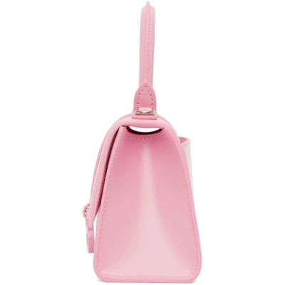 Shop Balenciaga Pink Xs Hourglass Bag In 5906 Candy Pink
