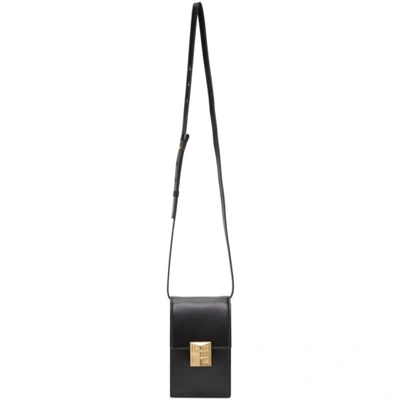 Shop Givenchy Black Mini 4g Vertical Bag In 001 Black
