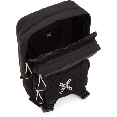 Shop Kenzo Black Single Shoulder Backpack