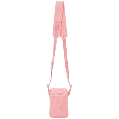 Shop Acne Studios Pink Logo Plaque Pocket Bag In Acv Bright Pink