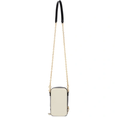 Shop Marc Jacobs Off-white & Black 'the Hot Shot' Bag In 136 New Cloud White