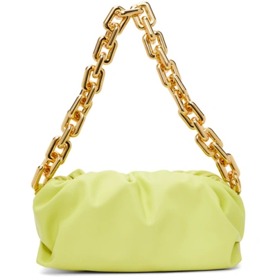 Shop Bottega Veneta Green 'the Chain Pouch' Clutch In 3453 Seagrass