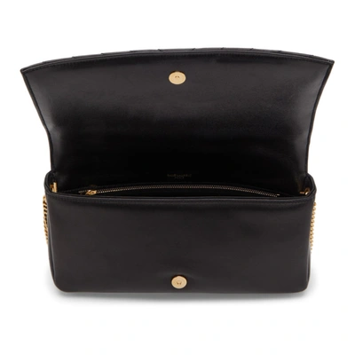 Shop Saint Laurent Black Medium Kate 99 Bag In 1000 Black