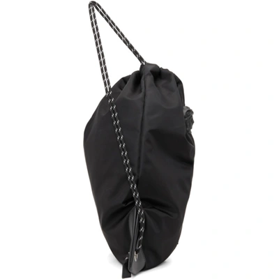 Shop Versace Black 'la Medusa' Drawstring Backpack In D41np Black Palladiu