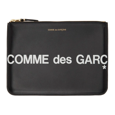 Shop Comme Des Garçons Black Large Huge Logo Pouch