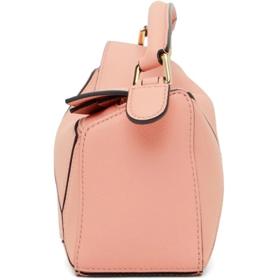 Shop Loewe Pink Mini Puzzle Bag In 7795 Blossom