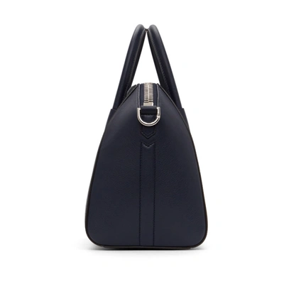 Shop Givenchy Navy Small Antigona Bag In 410 Navy