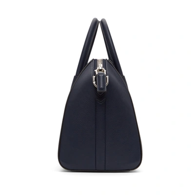 Shop Givenchy Navy Small Antigona Bag In 410 Navy