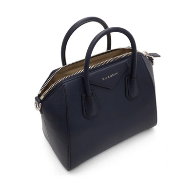 Shop Givenchy Navy Small Antigona Bag In 410 Navy