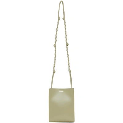 Shop Jil Sander Green Small Tangle Shoulder Bag In 335 Aqua